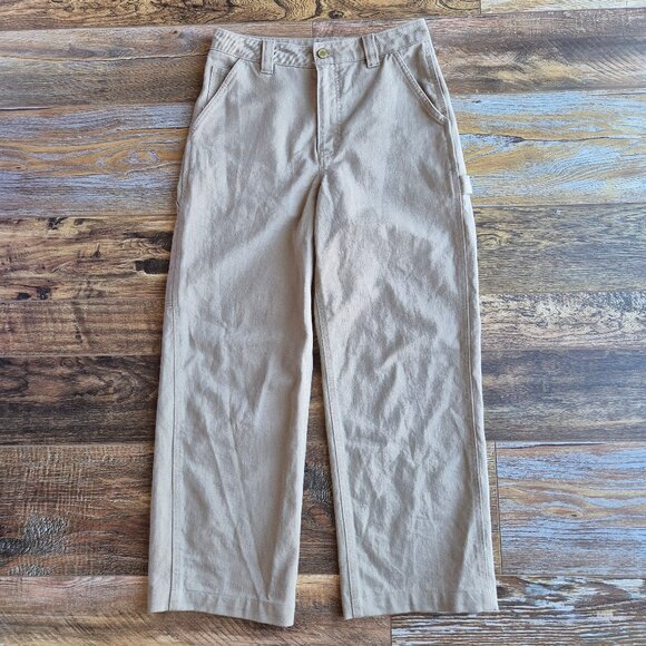 Tna Workwear Greenwich Twill Carpenter Utility Pants High Rise Khaki - Picture 1 of 16
